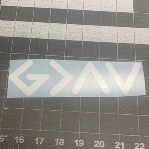 God is greater than the highs and lows vinyl decal