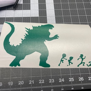 Godzilla ate your stick family vinyl decal