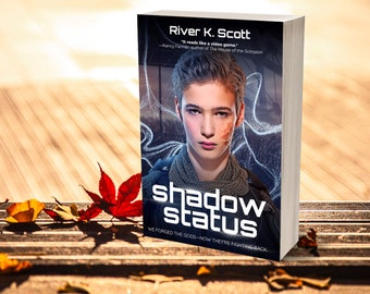 Novela ciberpunk Shadow Status: Ficción distópica para adolescentes y adultos, edición de bolsillo firmada