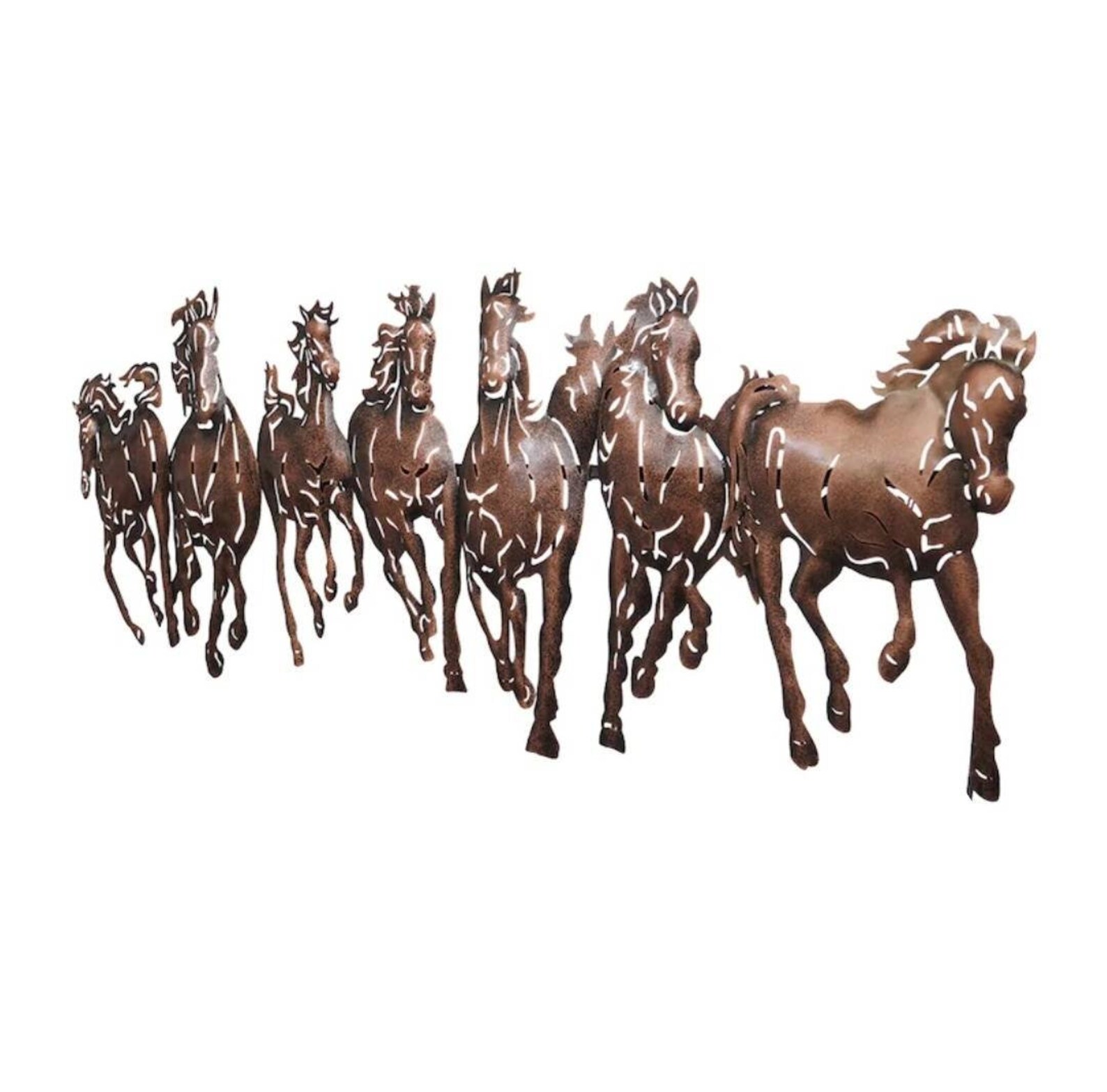 Lucky Seven Horses Wall Hanging With LEDs//Metal Wall Etsy