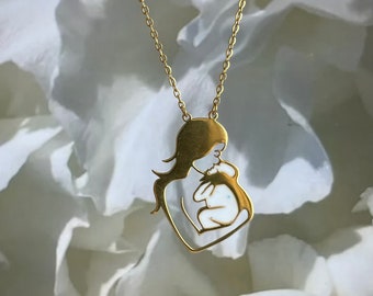 Regalo per la mamma, gioielli d'oro | 18k | Acciaio inossidabile | Gioielli | Gioielli personalizzati | Idea per lei, regalo per la festa della mamma, gioielli color oro