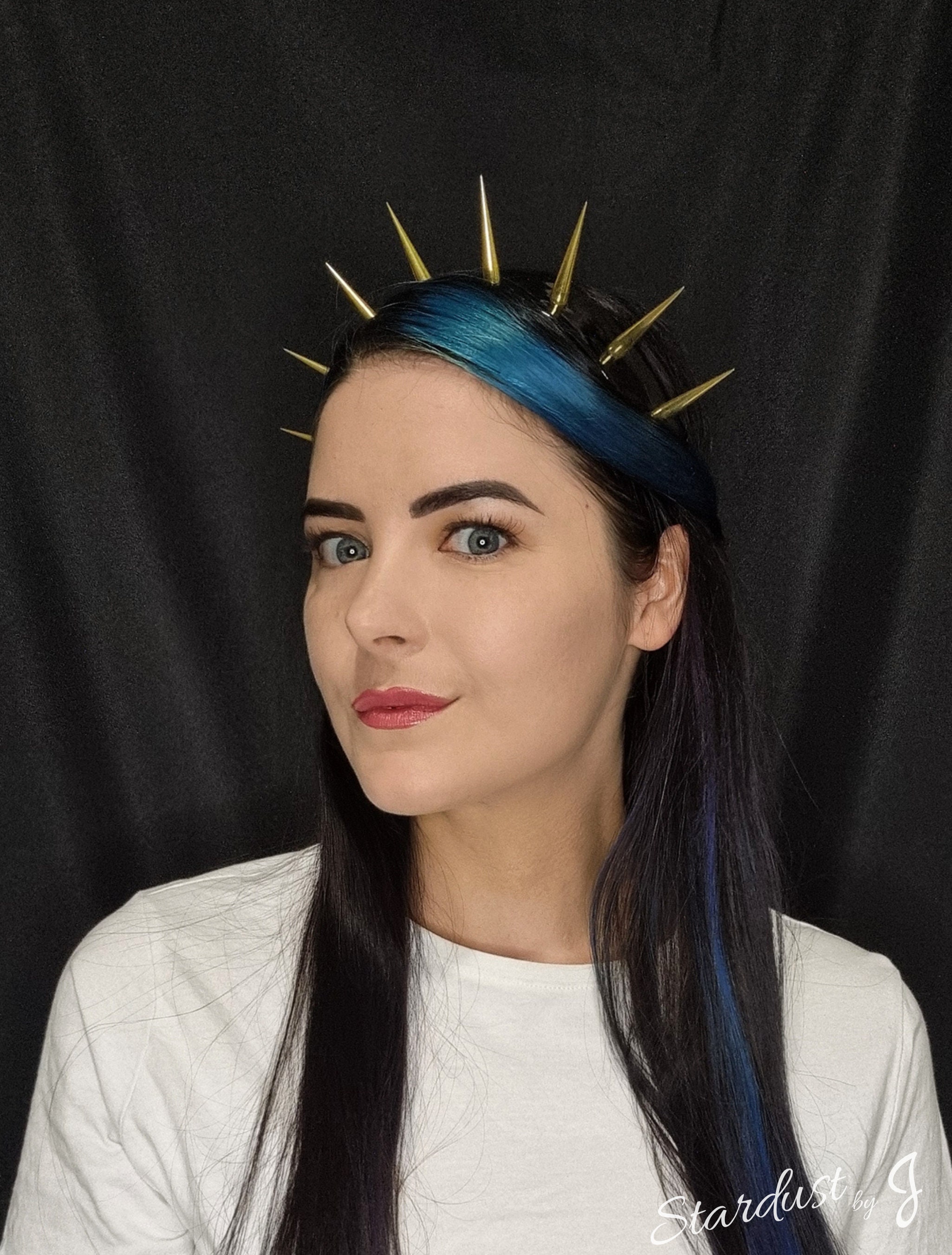 Official SIX musical Aragon Gold Spike Crown Headband Thrift Flip: DIY Six the Musical Aragon Cosplay - YouTube main image 2