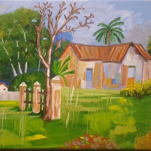Country life - One of a kind Impressionism oil painting on canvas