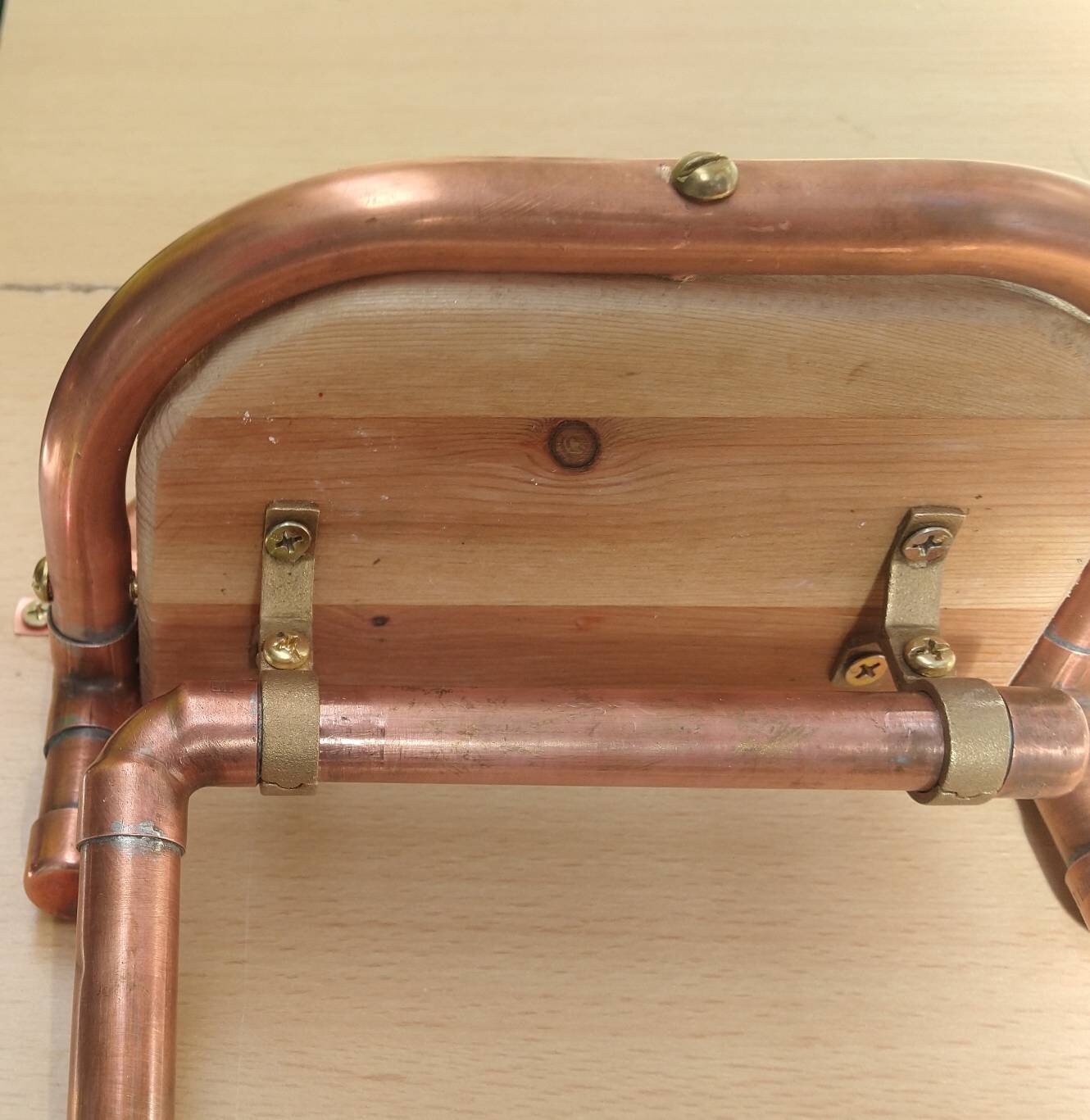 Soporte de rollo de inodoro de tubería de cobre | Etsy