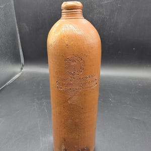 Antique German Stoneware Bottle, Vintage German Seltzer Bottle