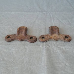 Cast Iron Pipe Clamp, Pipe Holder, Steampunk Art, Industrial Decor