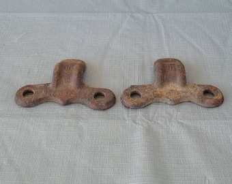 Cast Iron Pipe Clamp, Pipe Holder, Steampunk Art, Industrial Decor