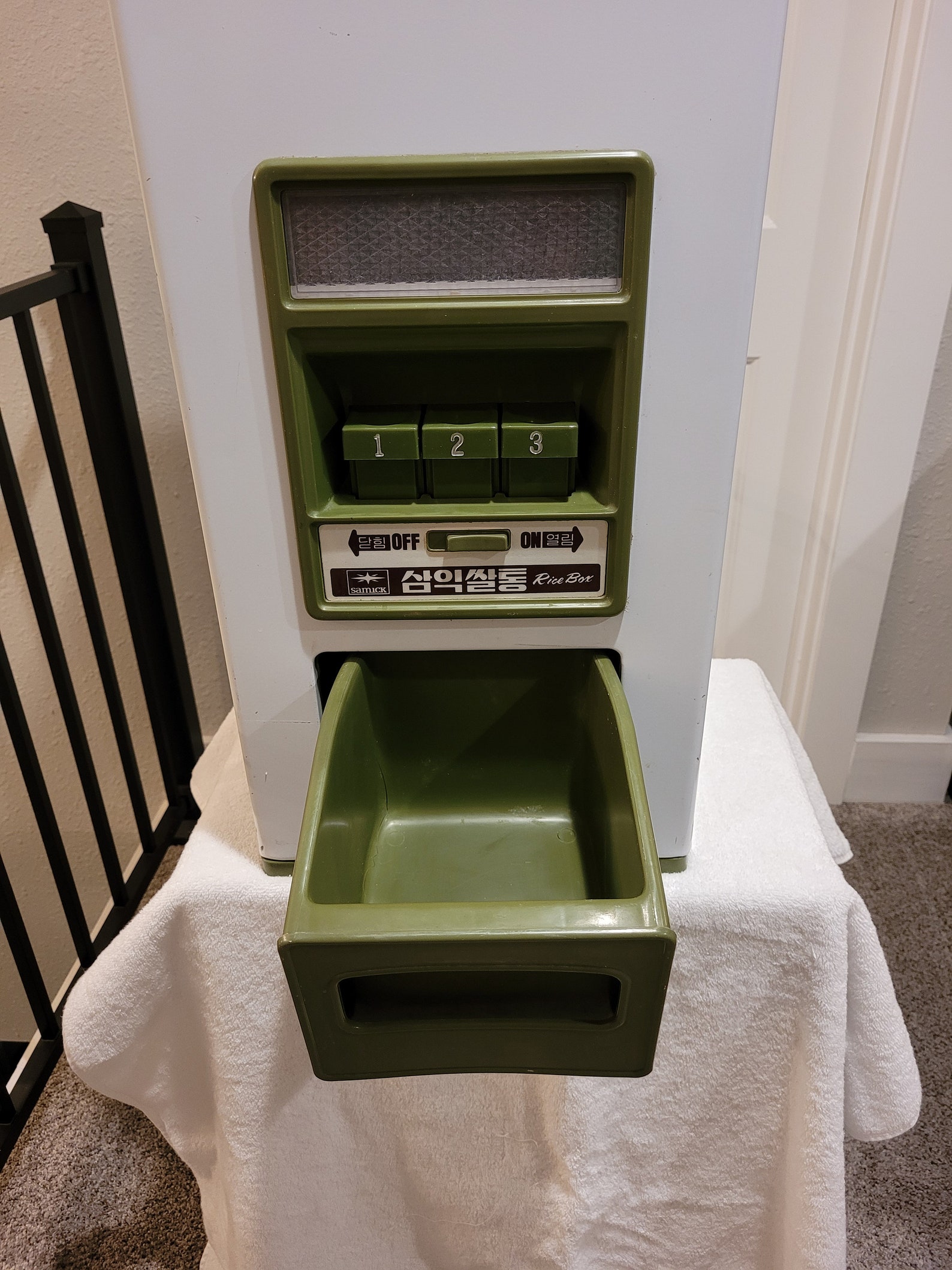 Rice Dispenser Retro Korean Rice Dispenser Rice Etsy