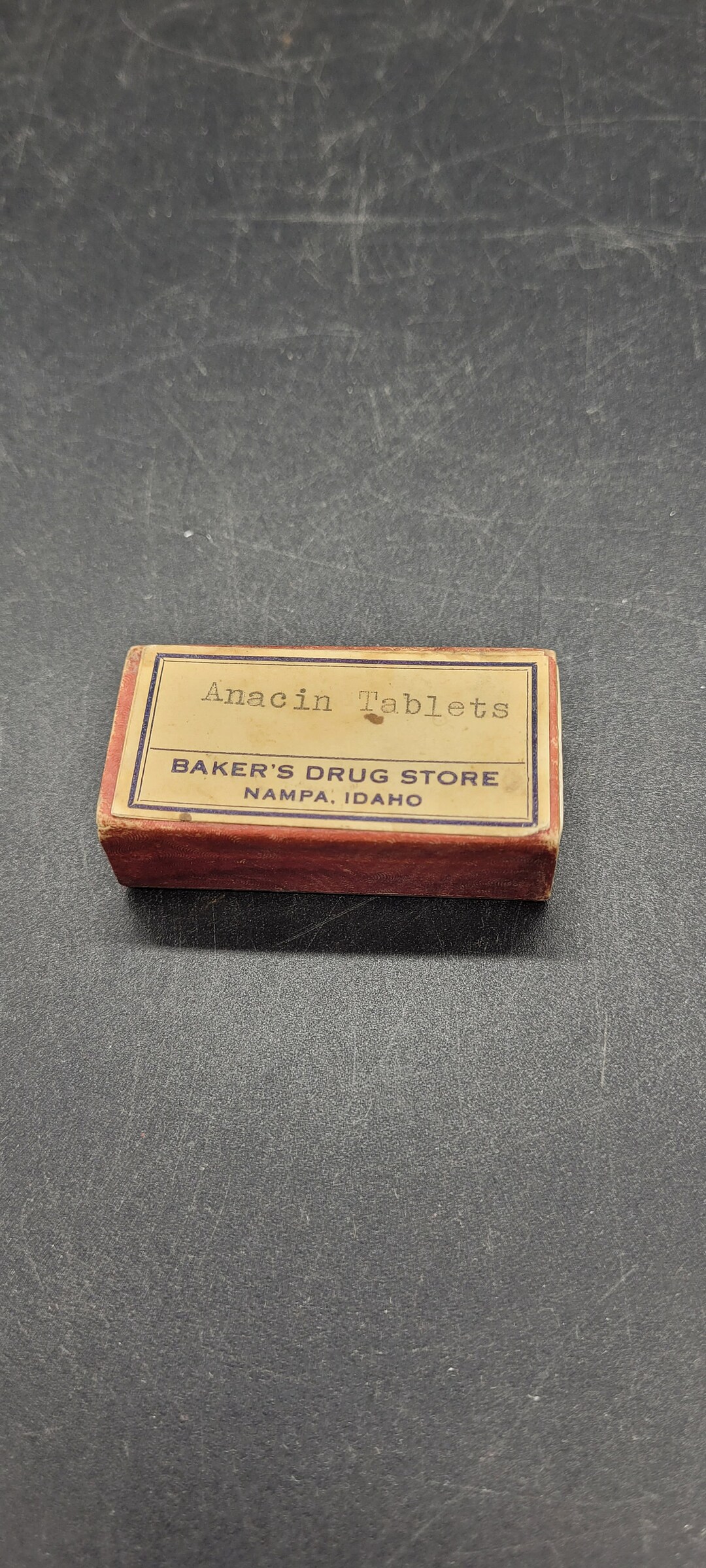 Vintage Anacin Aspirin Box, Vintage Advertising Box, Old Medicine Box