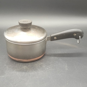 Vintage Revere Ware 1 Quart Copper Clad Saucepan with Lid, Vintage Cookware, Copper Cookware