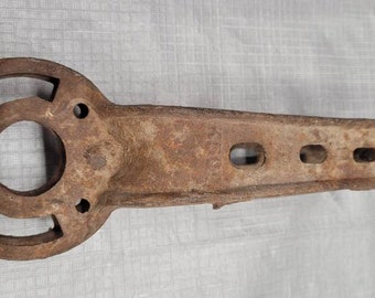 Old Metal Bracket with Bolt Steampunk Industrial Decor Piece