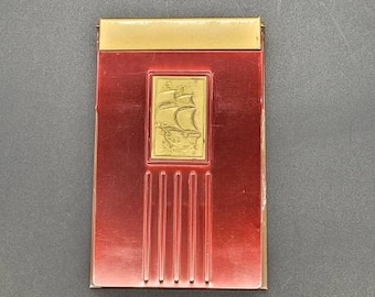 Vintage Park Sherman Desktop Notepad Holder, MCM Office Notepad