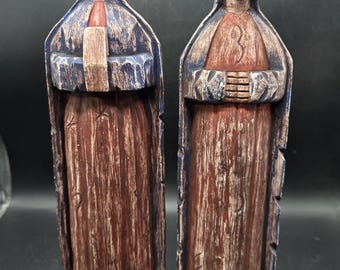 Vintage Southern Living At Home Willow House Santos Wise Men Statues, Nativity Figurines, Religious Figurines, Nativity Statues