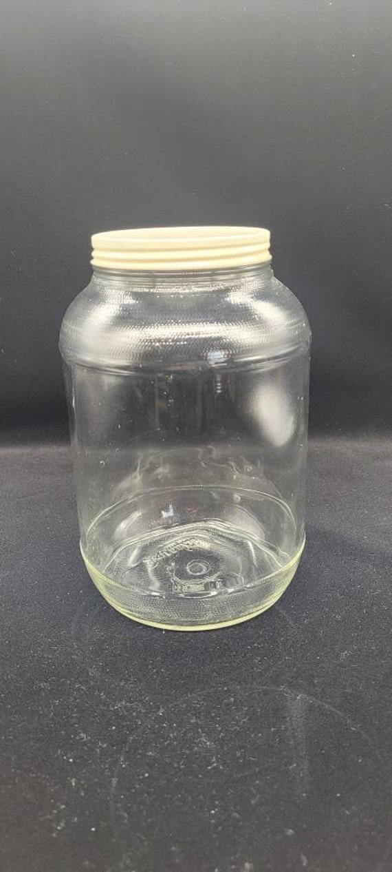 Vintage Duraglas 1 Gallon Glass Jar With Lid, Large Glass