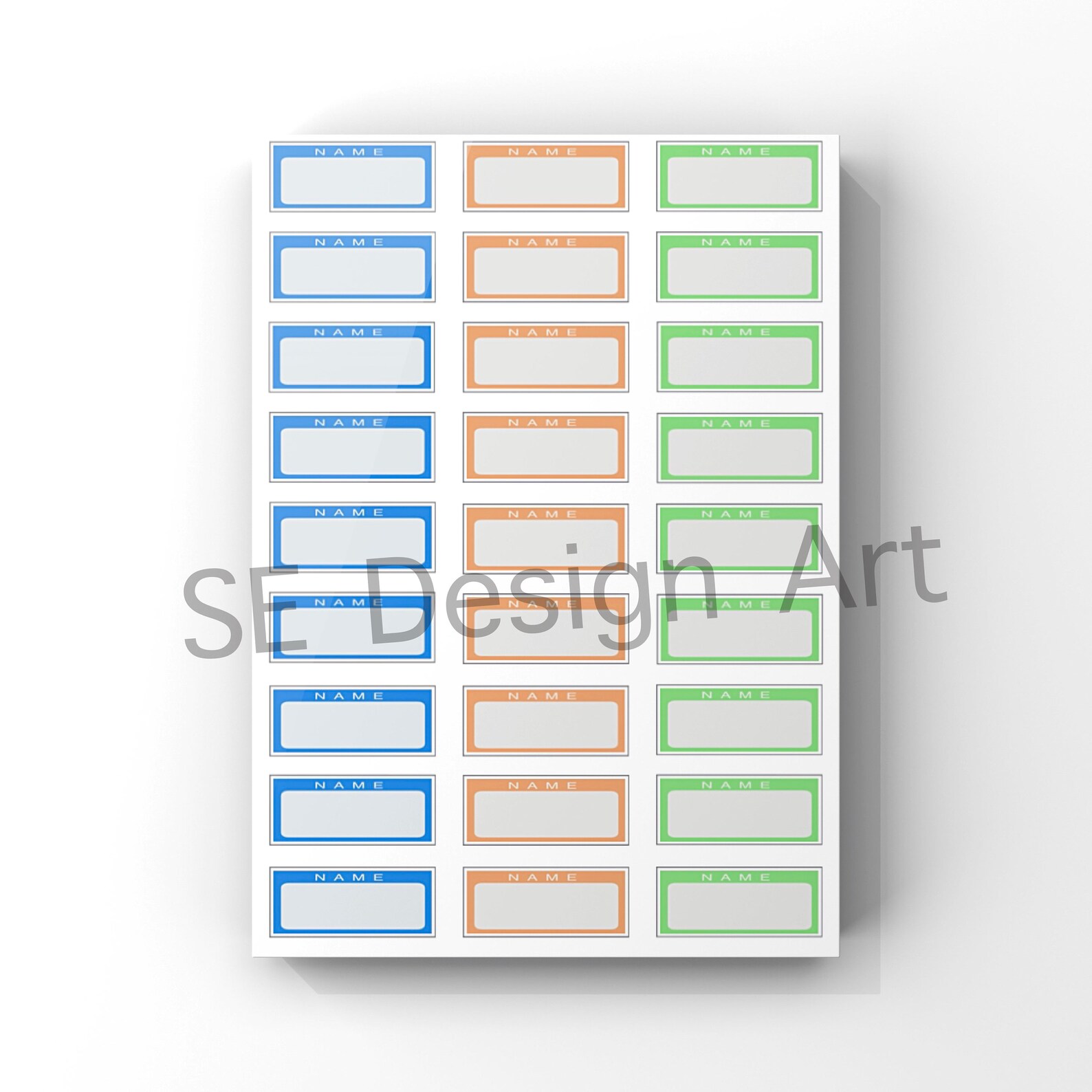 Name sticker Expiration date sticker name tags printable Etsy