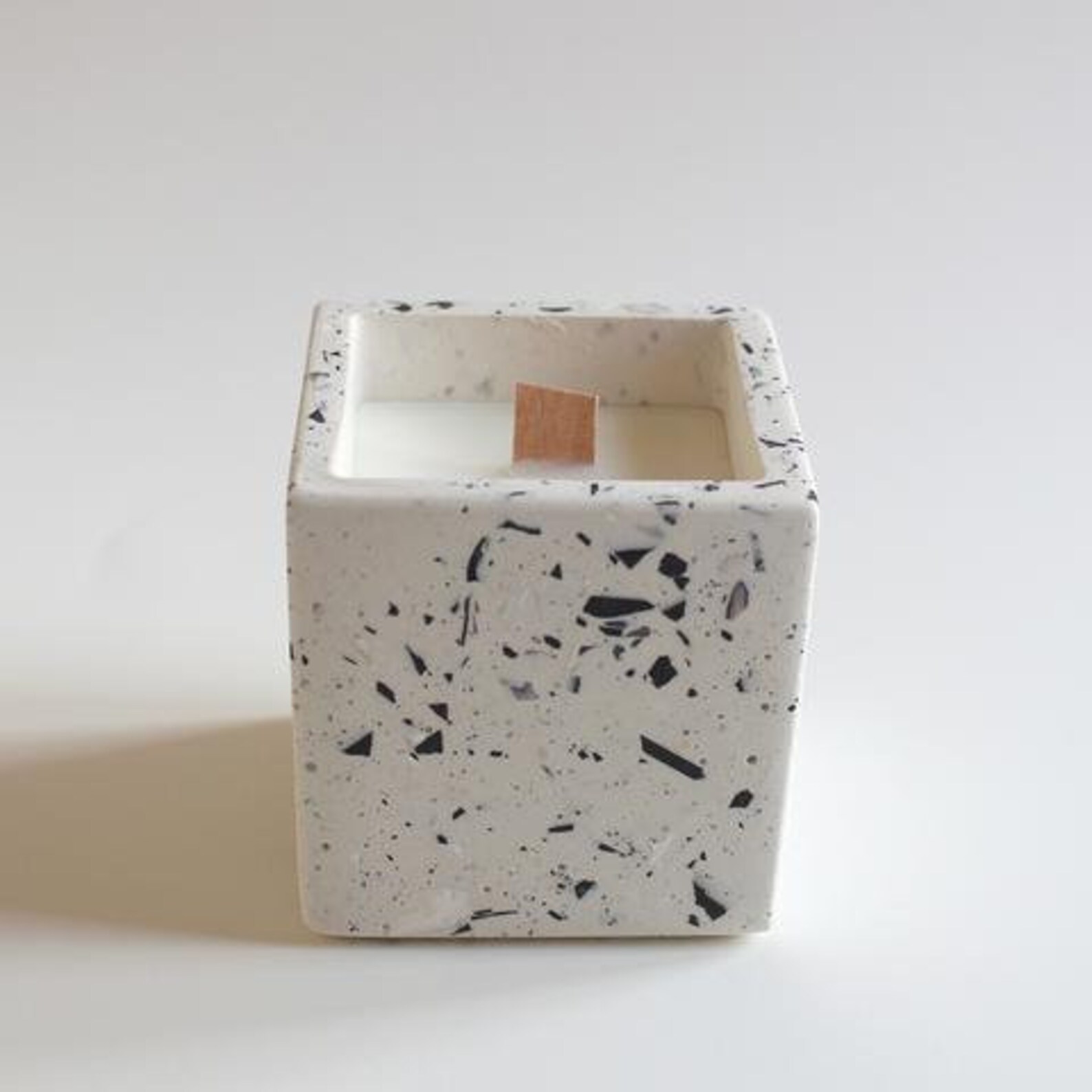 Concrete Candle Jar Resin Terazzo Concrete Tray Mold Etsy Australia