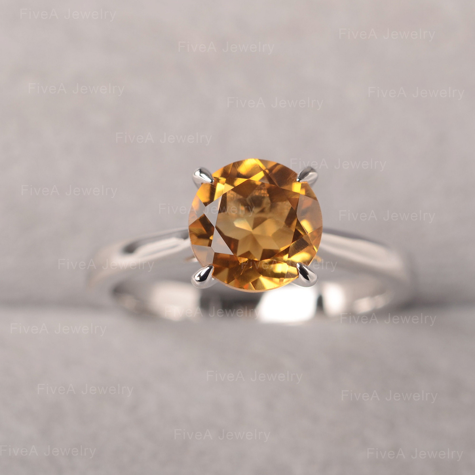Champagne citrine ring sale