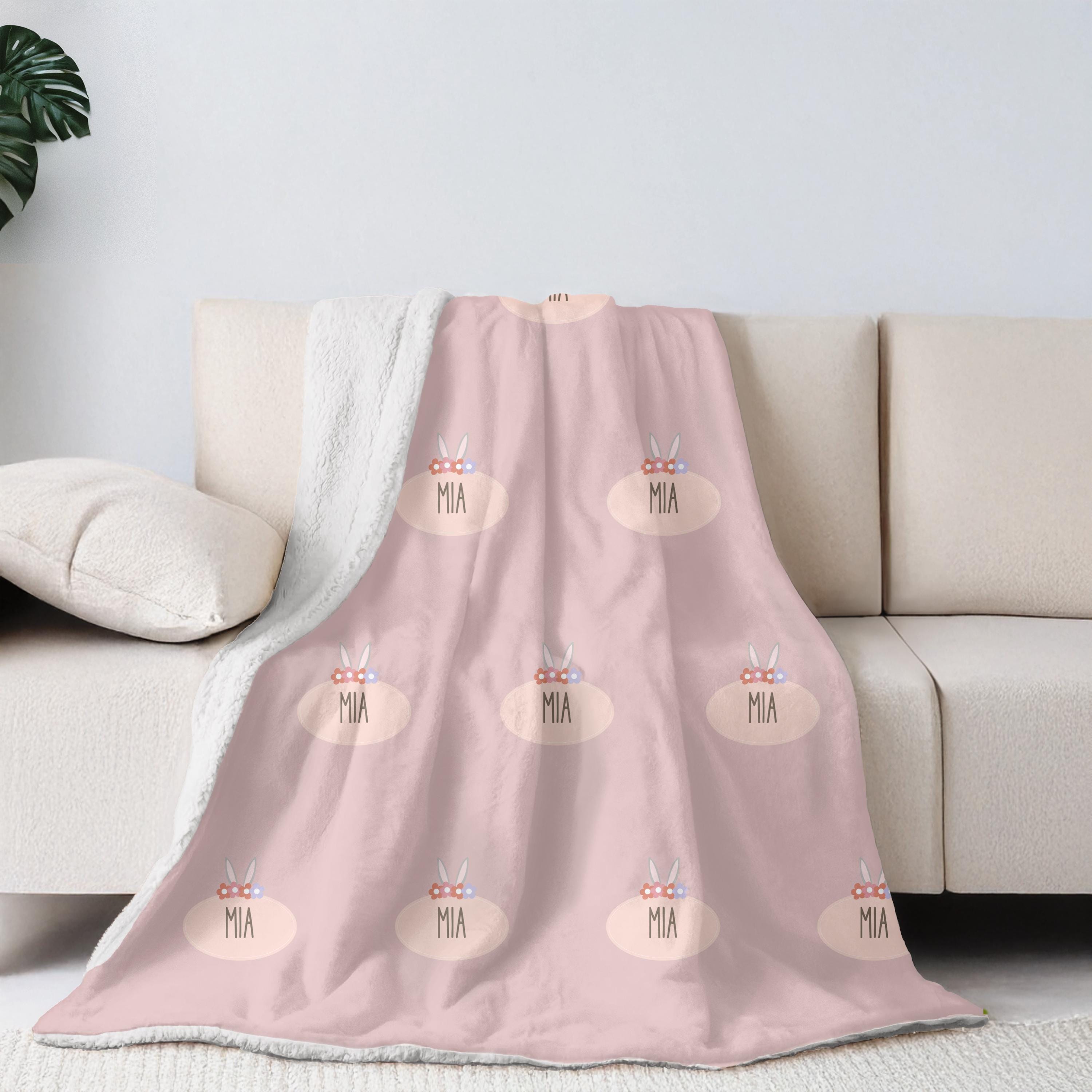 DEZANBO Sherpa-Fleece-Decke Für Babys 76,2x101,6 Cm – Flauschig Warm, Hellrosa, Maschinenwaschbar