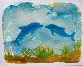 Gemalde Kunst Leinwand Farbig Frohlich Natur By Evasartgalerie