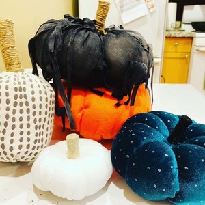 Halloween felt/fabric pumpkin decoration/centerpiece