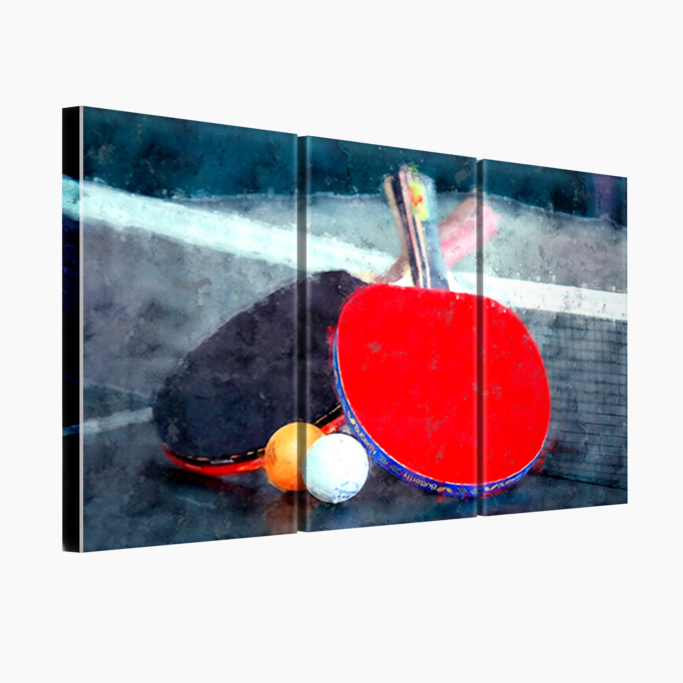 Table Tennis Canvas Print. Table Tennis Wall Hangings. Table Etsy