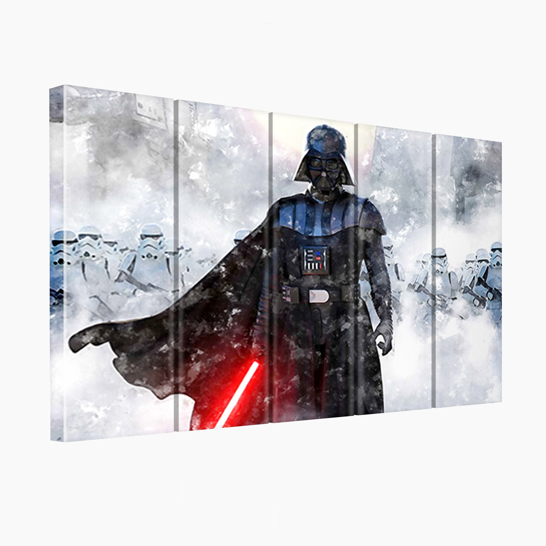 Ongewapend Overdreven noodsituatie Darth Vader Canvas Print. Darth Vader Wall Hangings. Darth - Etsy