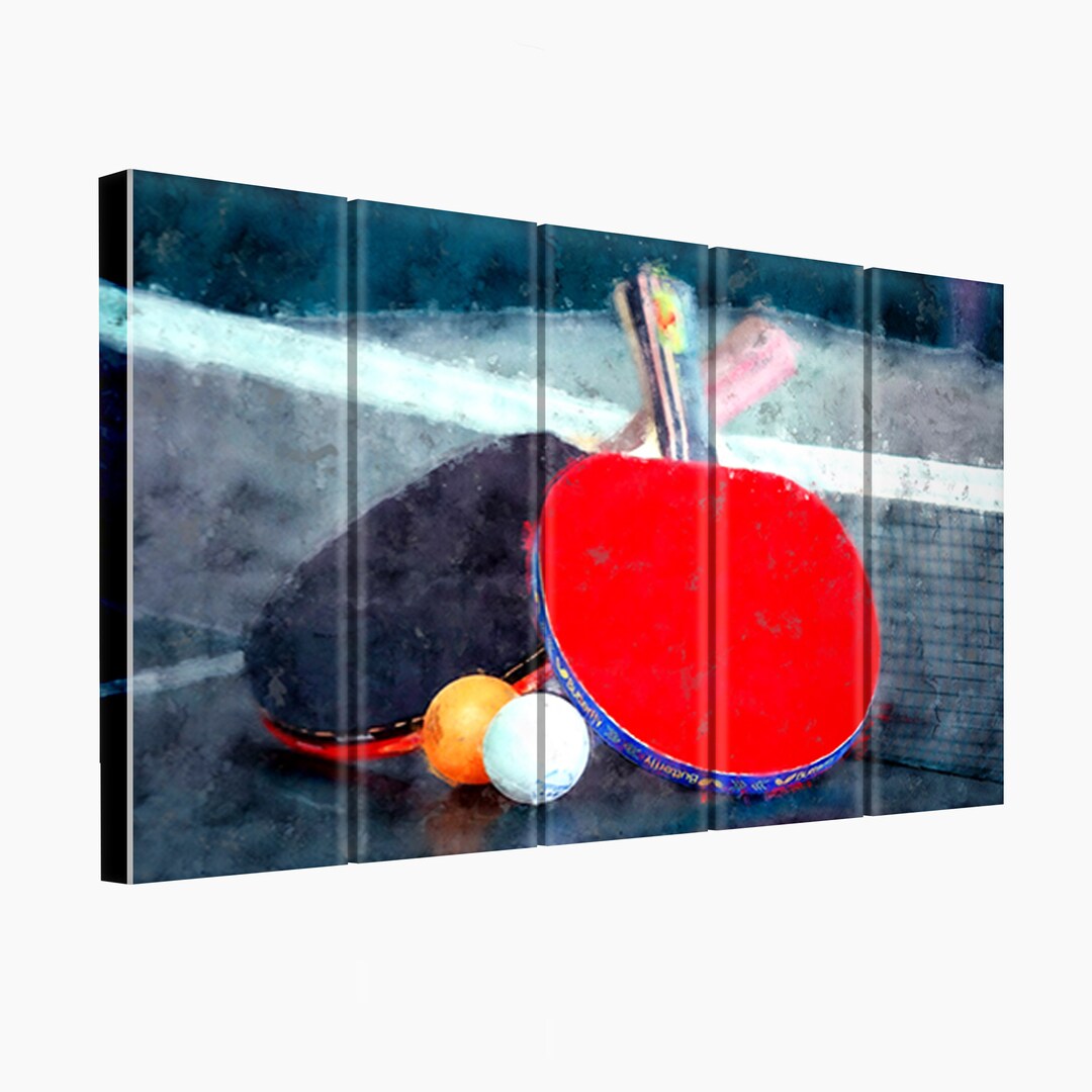 Table Tennis Canvas Print. Table Tennis Wall Hangings. Table Etsy