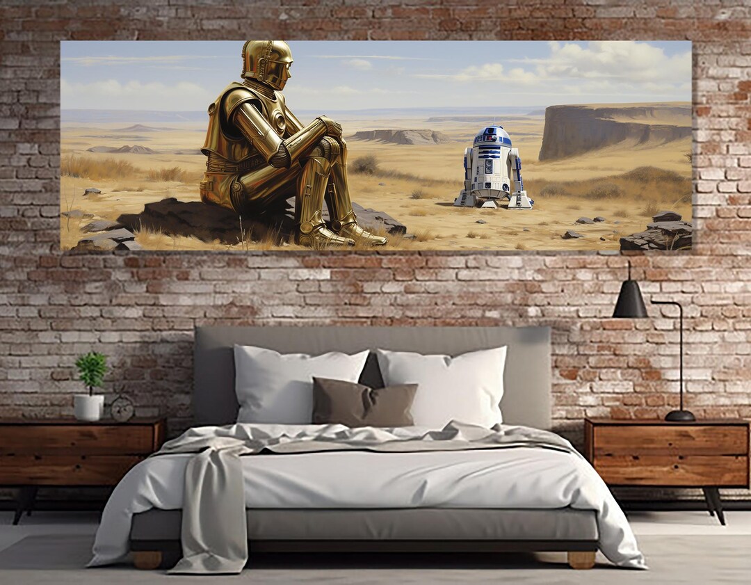 R2-D2 and C-3PO Canvas Print. R2-D2 and C-3PO Wall Hangings. R2-D2 and ...