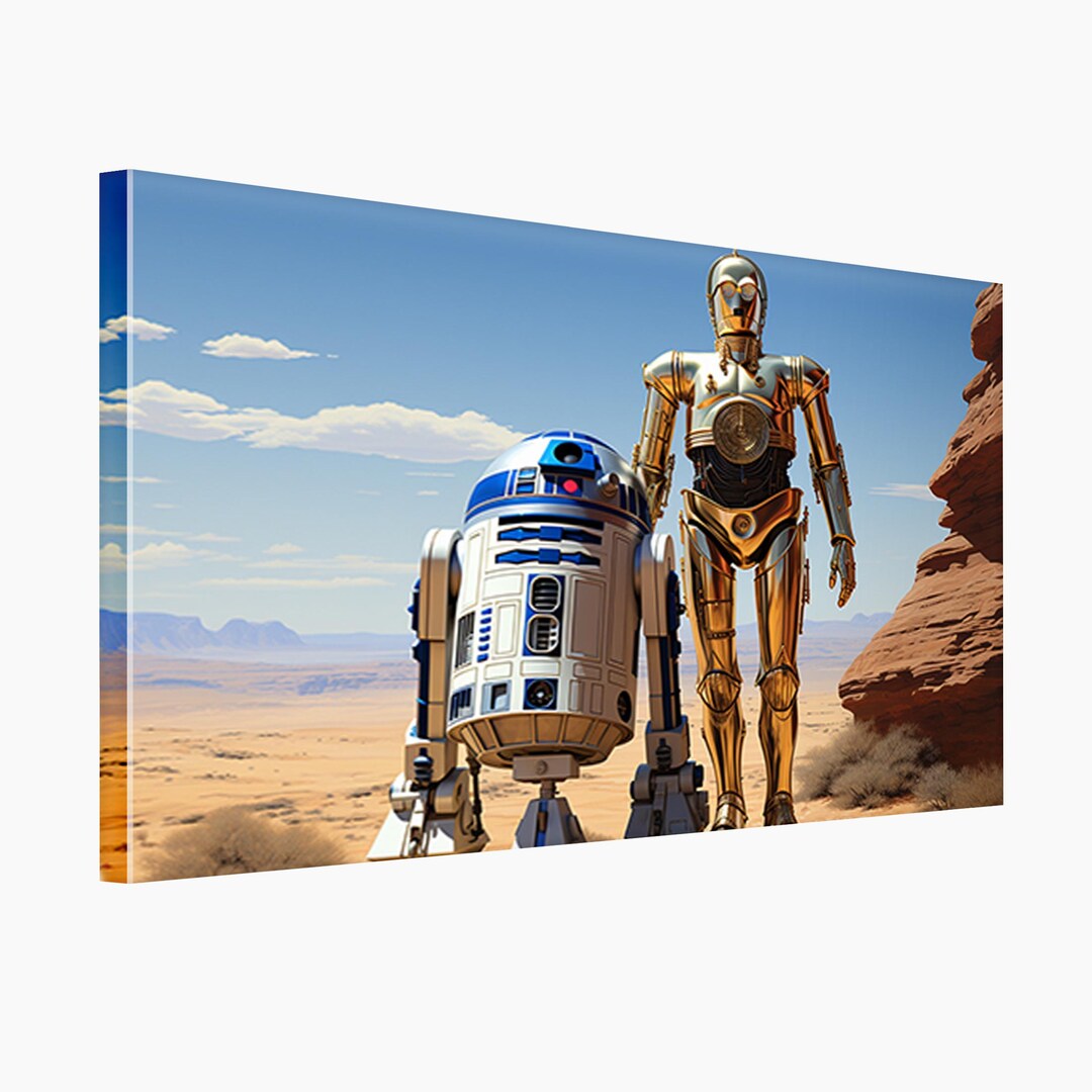R2-D2 and C-3PO Canvas Print. R2-D2 and C-3PO Wall Hangings. R2-D2 and ...