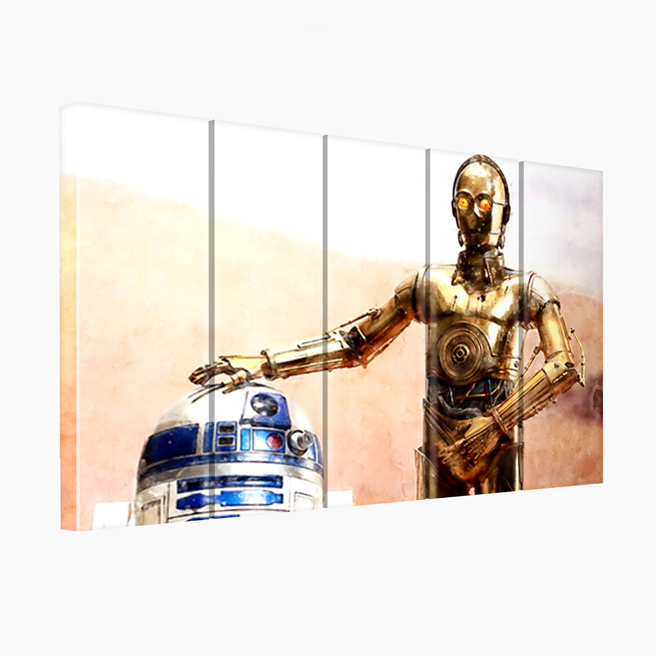 R2D2 C3PO Star Wars Blu-Ray Poster groß ⋆ Neef Louis Design Amsterdam