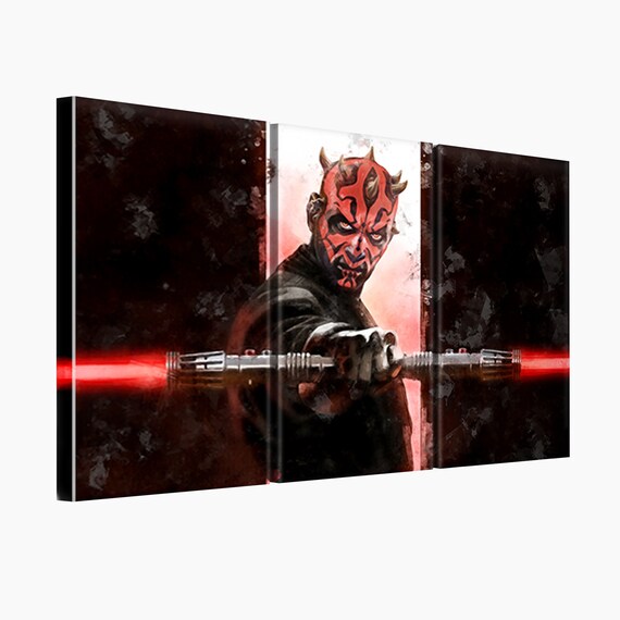 DARTH MAUL Canvas Wall A2 A1 A0 Large Gift Present SW0947 