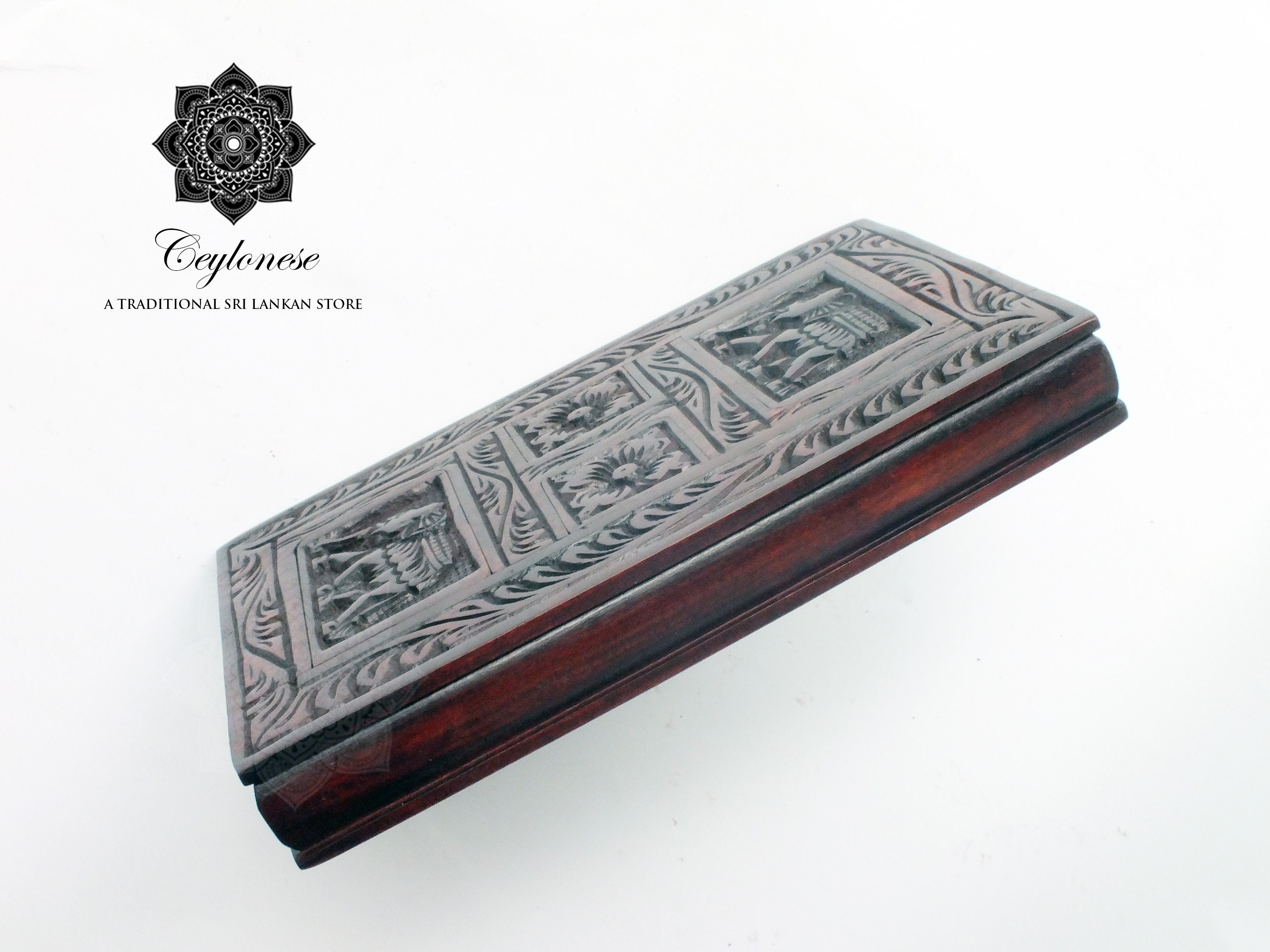 Sri Lankan Secret Compartment Box Handmade Wooden Jewelry Etsy UK