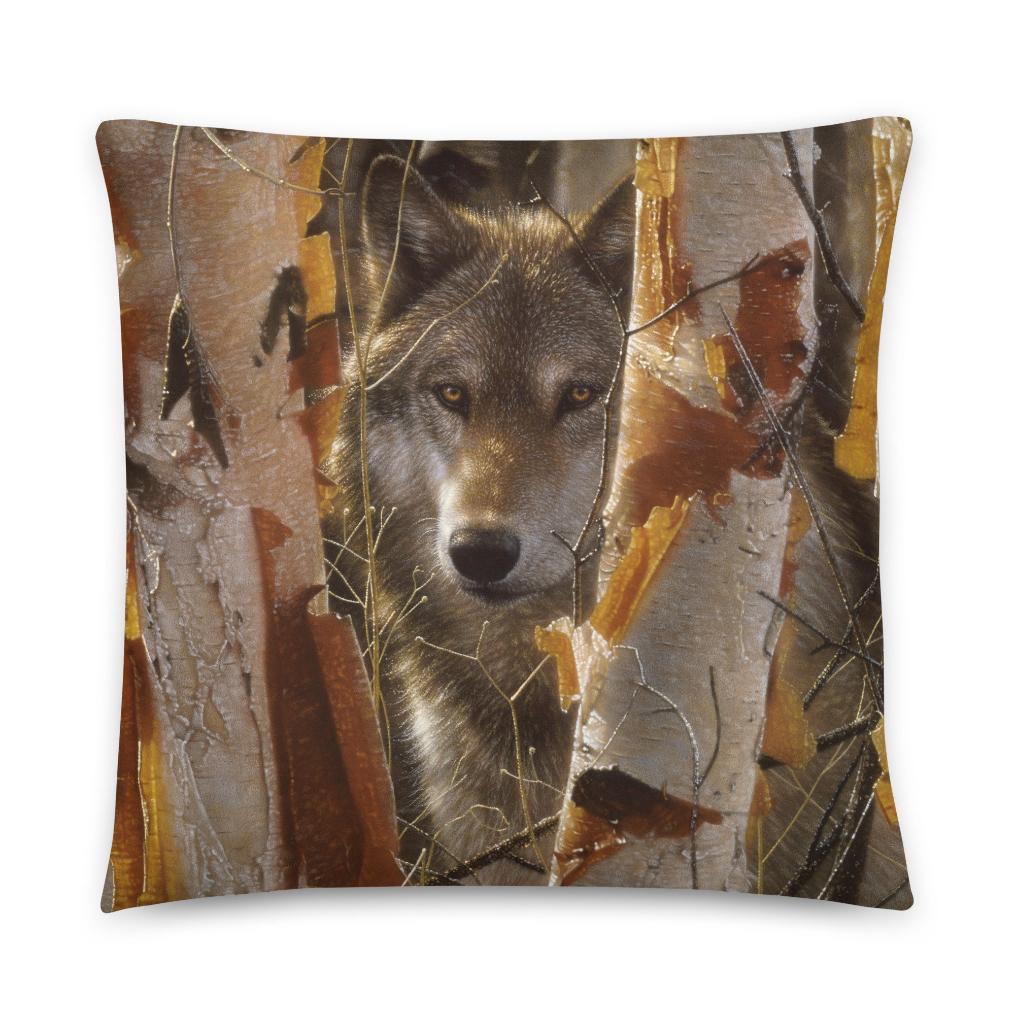 Wolf throw pillow new arrivals