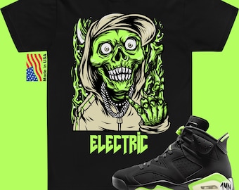 electric green jordan 6 hoodie