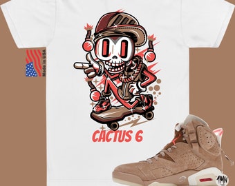 Jordan 6 Retro Travis Scott British Khaki T-Shirt, Jordan 6 Retro Travis Scott Shirt "CACTUS RIDE"