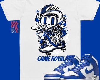 Camiseta Nike Dunk High Game Royal, camiseta Dunk Game Royal, camiseta Game Royal Match "ROYAL RIDE"