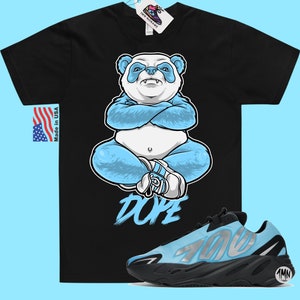 Yeezy Boost 700 MNVN Bright Cyan Match Shirt "DOPE PANDA" image 1