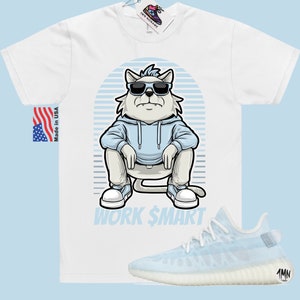 Adidas Yeezy Boost 350 Mono Ice Match Skjorta "WORK SMART" bild 1