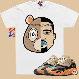 adidas Yeezy Boost 700 Enflame Amber Shirt "YZY FACES" image 1