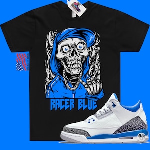 racer blue jordan 3 shirt