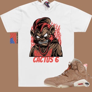 Jordan 6 Retro Travis Scott British Khaki T-Shirt, Jordan 6 Retro Travis Scott Shirt &quot;MAD GORILLA&quot;