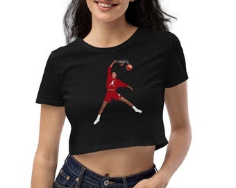 Michael Jordan Organic Crop Top Jordan femme haut Jordan chemise Nike chemise femme Nike top Jordan top