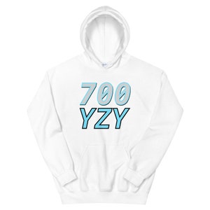 YZY 700 Hoodie Matching Yeezy Boost 700 MNVN Bright Cyan image 2