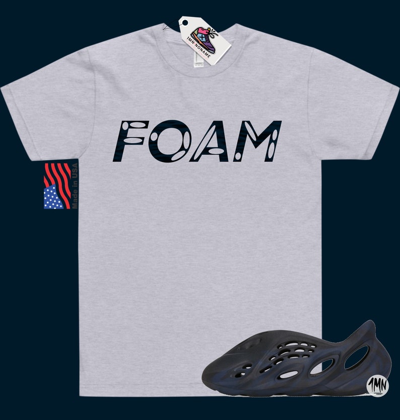 adidas Yeezy Foam RNNR Mineral Blue Match Shirt image 3