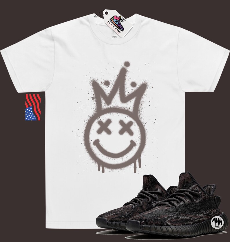 Yeezy 350 MX Rock Match Skjorta Smiley bild 2
