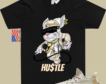 Yeezy 350 Light Match Shirt Hustle Bunny
