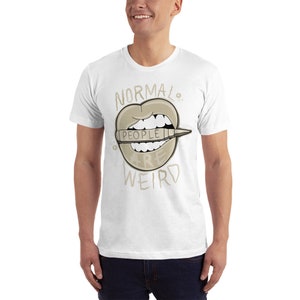 adidas Yeezy 500 Taupe Light Match Shirt "Normal People Are Weird" imagem 6