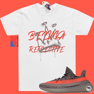 Yeezy 350 Beluga Reflekterande Matchtröja Krona bild 1