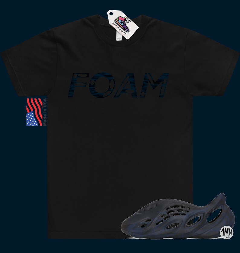 adidas Yeezy Foam RNNR Mineral Blue Match Shirt image 7