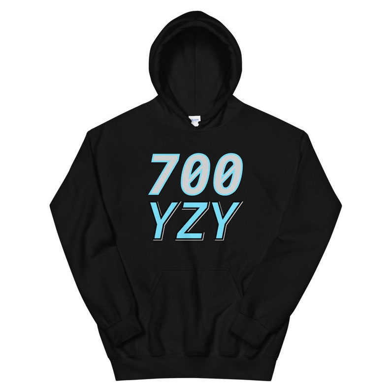 YZY 700 Hoodie Matching Yeezy Boost 700 MNVN Bright Cyan image 3